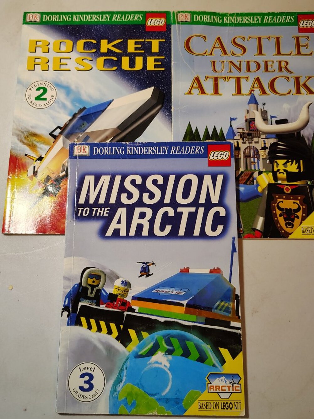 DK Readers Lego L2 Rocket Rescue L3 Castle Under Attack Mission To The Arctic
